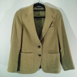 Vintage Haspel Wool & Cashmere Blend Blazer: Camel